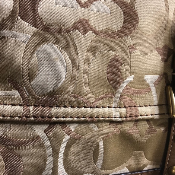 SOLD Authentic Coach Signature Optic Tote - Picture 7 of 8